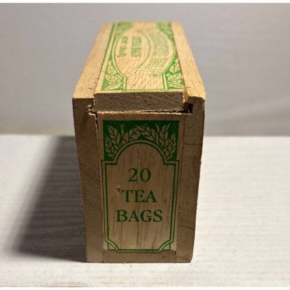 Richmond Hill English Breakfast Flavored Tea Crate Wooden Box Empty 5.25" x 3" - Picture 3 of 9